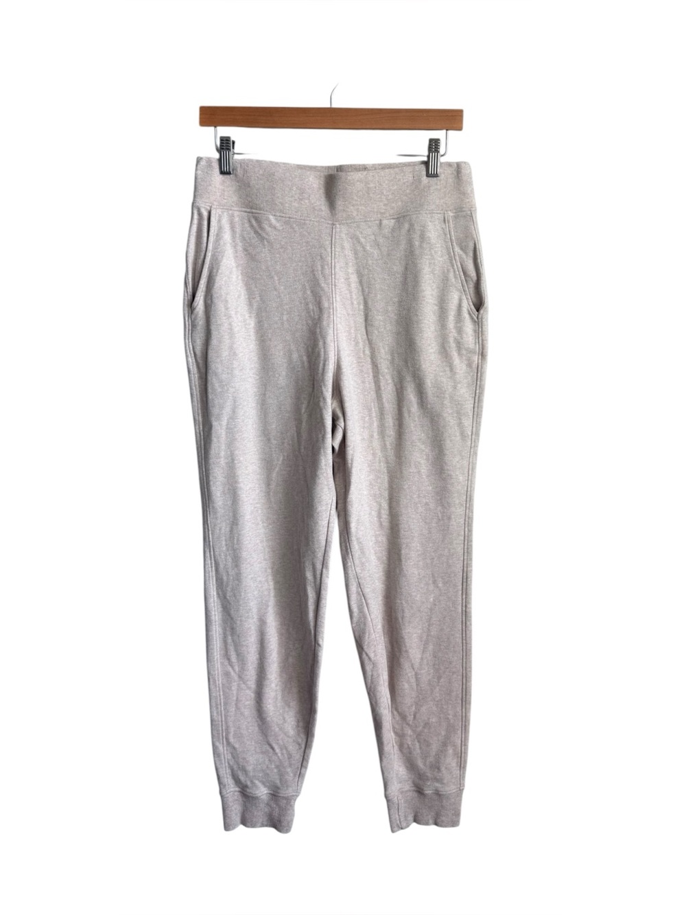 Pact Airplane Joggers Organic Cotton Beige Pull On Pants Medium